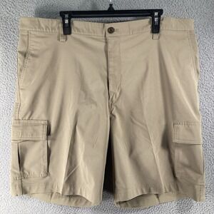 Chaps Cargo Shorts‎ Mens 40x8.5   Beige Stretch Lightweight Outdoor Gorpcore